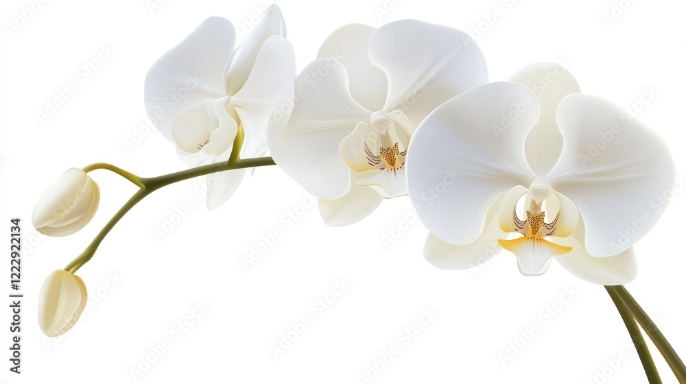 Obraz premium Elegant White Orchid