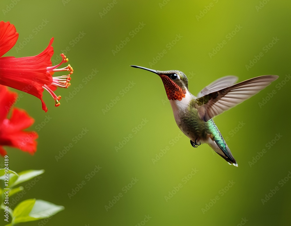 Fototapeta premium hummingbird on a flower