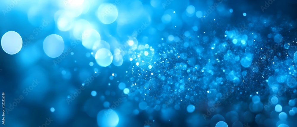 Soft blue bokeh lights create a mesmerizing atmosphere, with glimmers and reflections providing a dreamy and tranquil background Soft blue bokeh lights create a mesmerizing atmosphere, with glimmers and reflections providing a dreamy and tranquil background