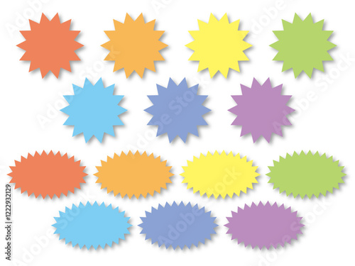 吹き出し・レインボー