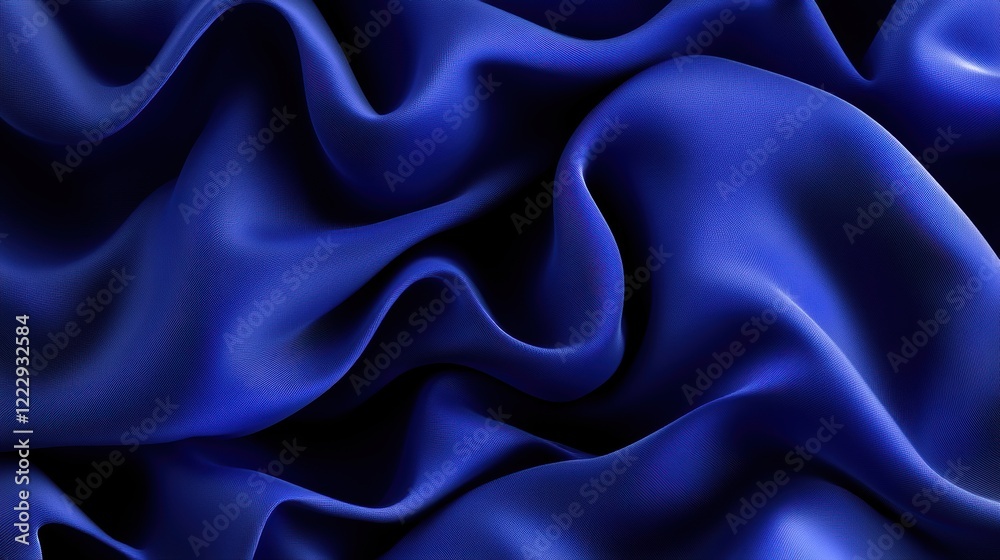 Obraz premium Abstract Luxury gradient Blue background. Smooth Dark blue with Black vignette Studio Banner