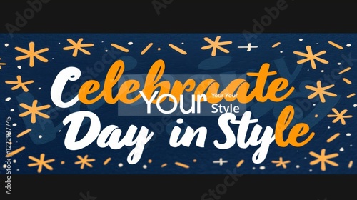 Wallpaper Mural Celebrate your day in style a vibrant celebration of life and joy at home graphic design creative environment festive viewpoint Torontodigital.ca