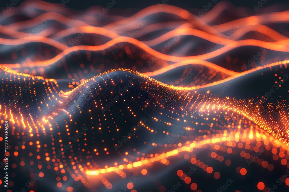 A computer generated image of a wave of light A computer generated image of a wave of light