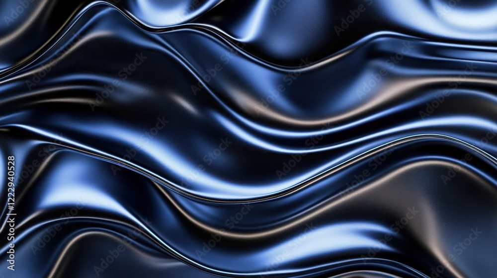Naklejka premium Abstract Luxury gradient Blue background. Smooth Dark blue with Black vignette Studio Banner