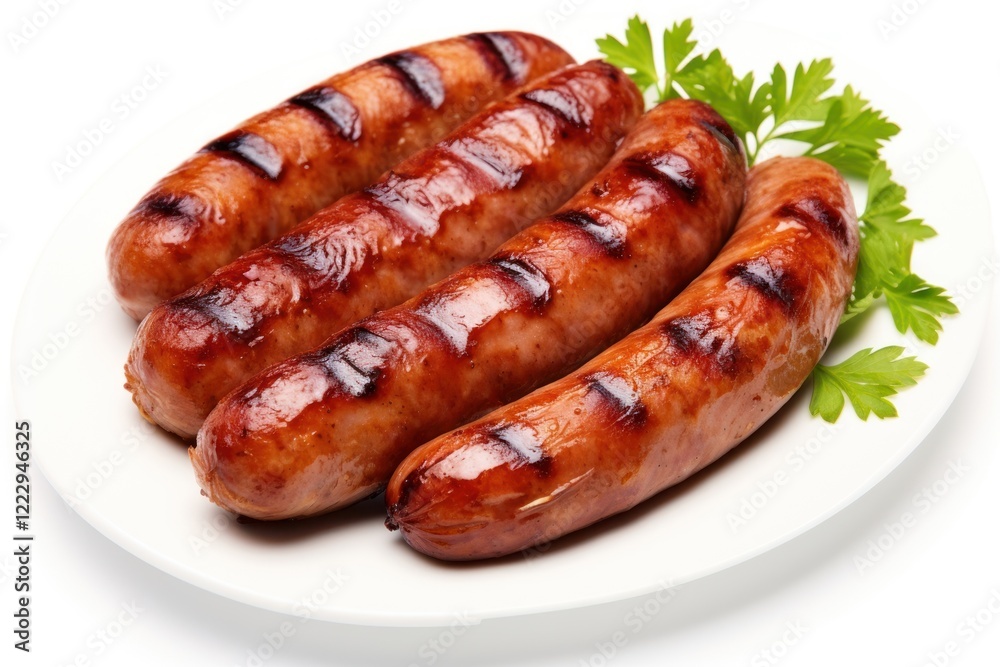 Grilled German pork sausages grilled meat food. Grilled German pork sausages grilled meat food.