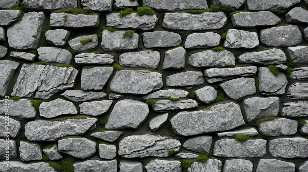 Stone wall texture with gray and black tones Stone wall texture with gray and black tones
