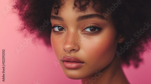 Woman with afro