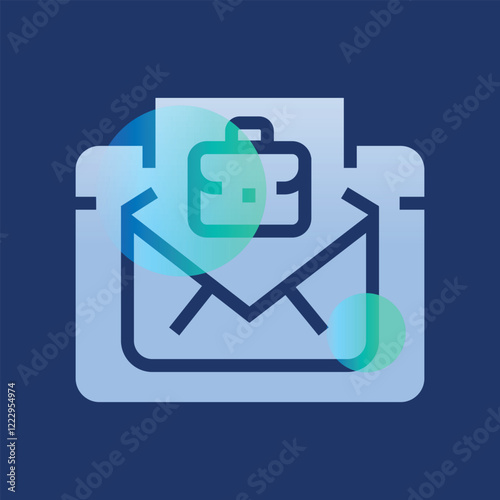 Job interview glassmorphism illustration
