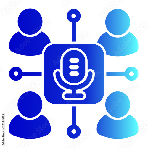  Group Icon With Trendy Solid Gradient Style