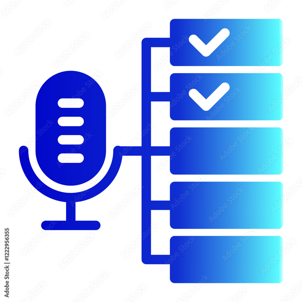 List Icon With Trendy Solid Gradient Style List Icon With Trendy Solid Gradient Style