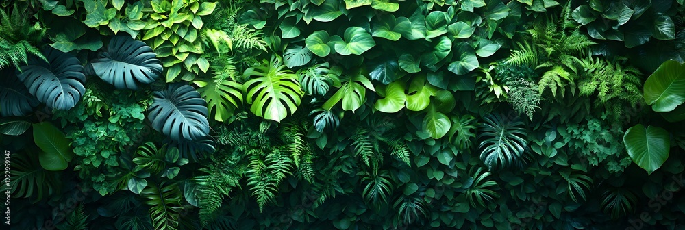 custom made wallpaper toronto digitalA background of lush greenery forming a dense jungle canopy.