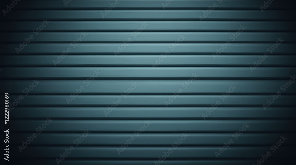 Obraz premium Subtle elegance of a textured blue wall showcasing rhythmic lines and serene tones in a contemporary space