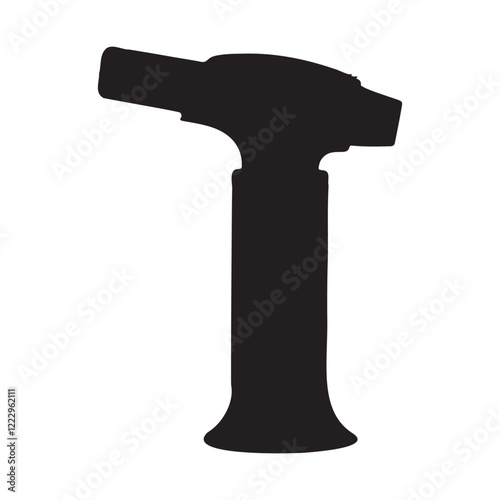 Butane Torch Silhouette Vector Illustration
