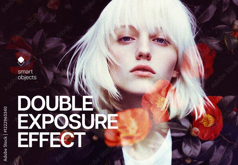 Mix Double Exposure Photo Effect Mockup Stock Template | Adobe Stock