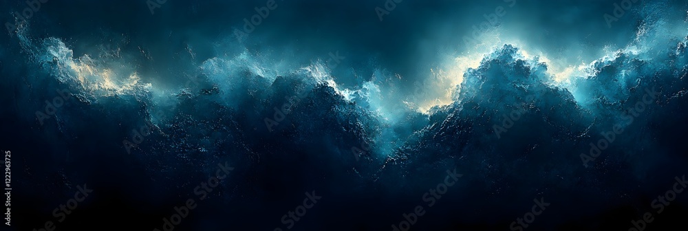 Obraz premium A background of muted black with a slight hint of deep blue undertones.