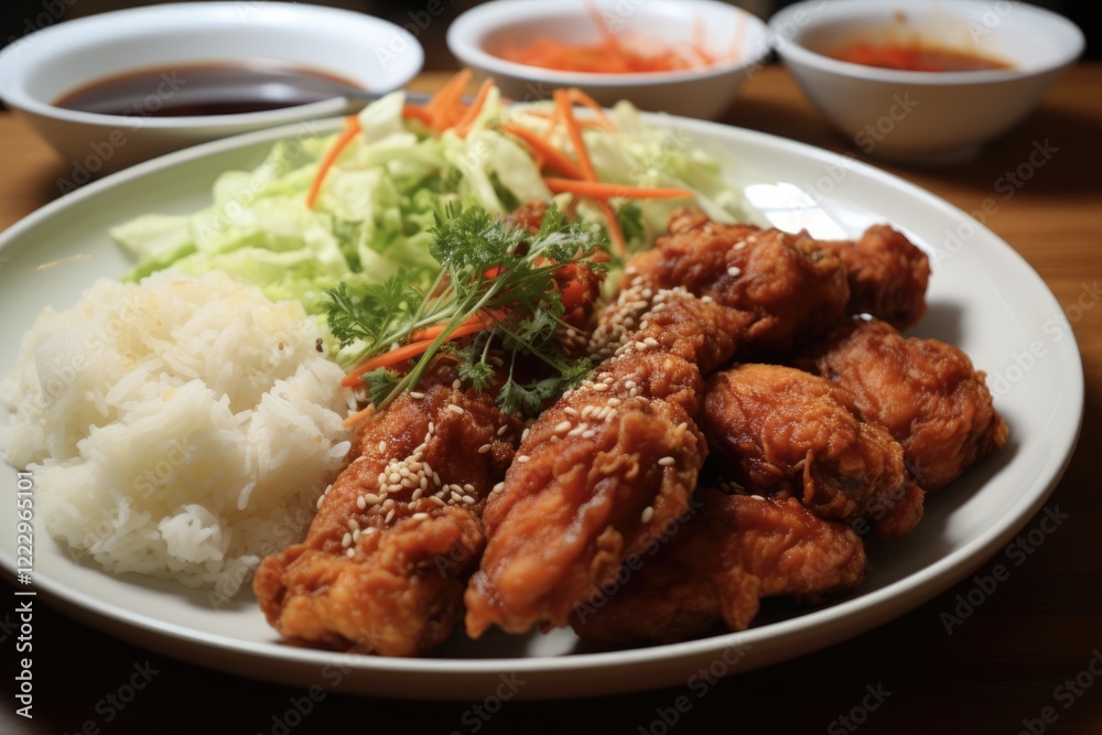 Korean Fried Chicken - A Delicious Fried Dish with Authentic Korean Flavors Korean Fried Chicken - A Delicious Fried Dish with Authentic Korean Flavors