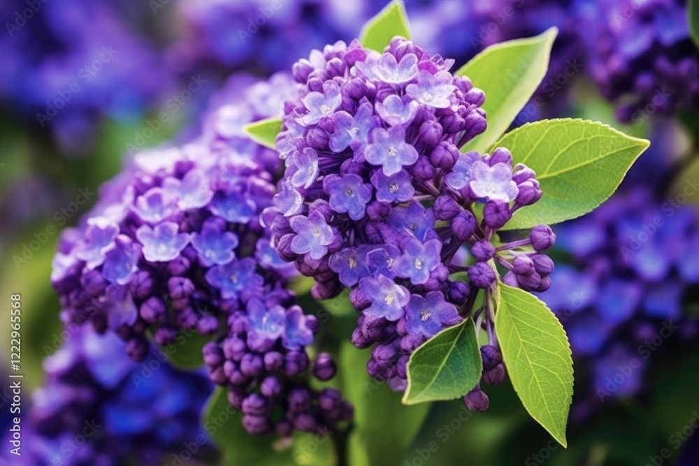 Lilac Beauty: Stunning Ceanothus Flower in Lush Green Garden during Spring and Summer Bloom Lilac Beauty: Stunning Ceanothus Flower in Lush Green Garden during Spring and Summer Bloom