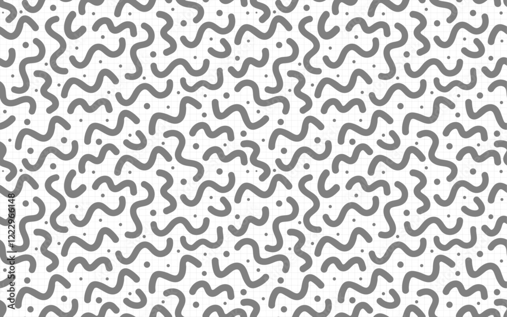 Abstract confetti seamless pattern silhouette black shape freehand ornamental decorative geometric vector art texture Abstract confetti seamless pattern silhouette black shape freehand ornamental decorative geometric vector art texture