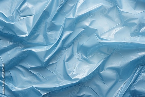 Plastic wrap backgrounds wrinkled sheet. photo