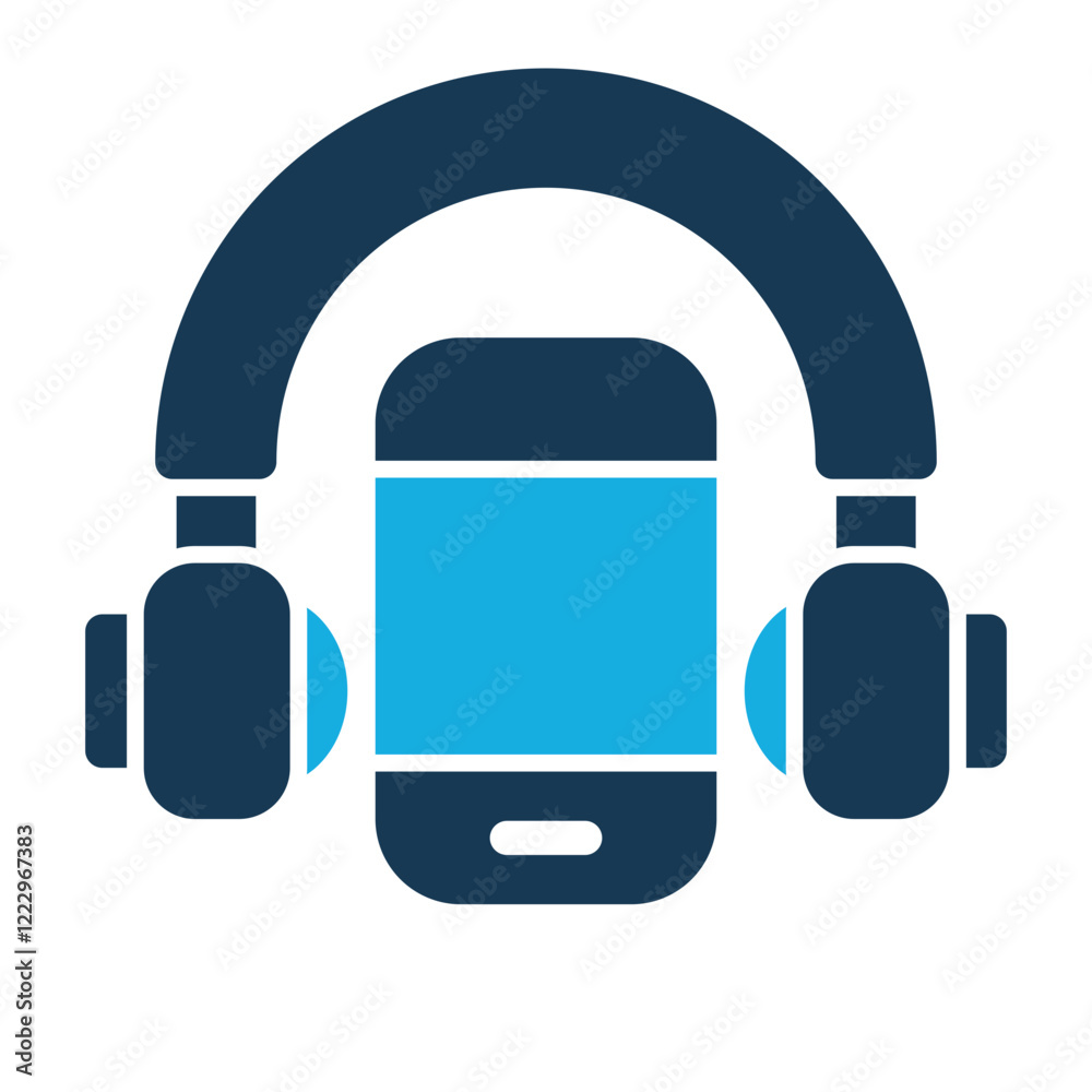 Smartphone Icon With Trendy Duo Tone Style Smartphone Icon With Trendy Duo Tone Style