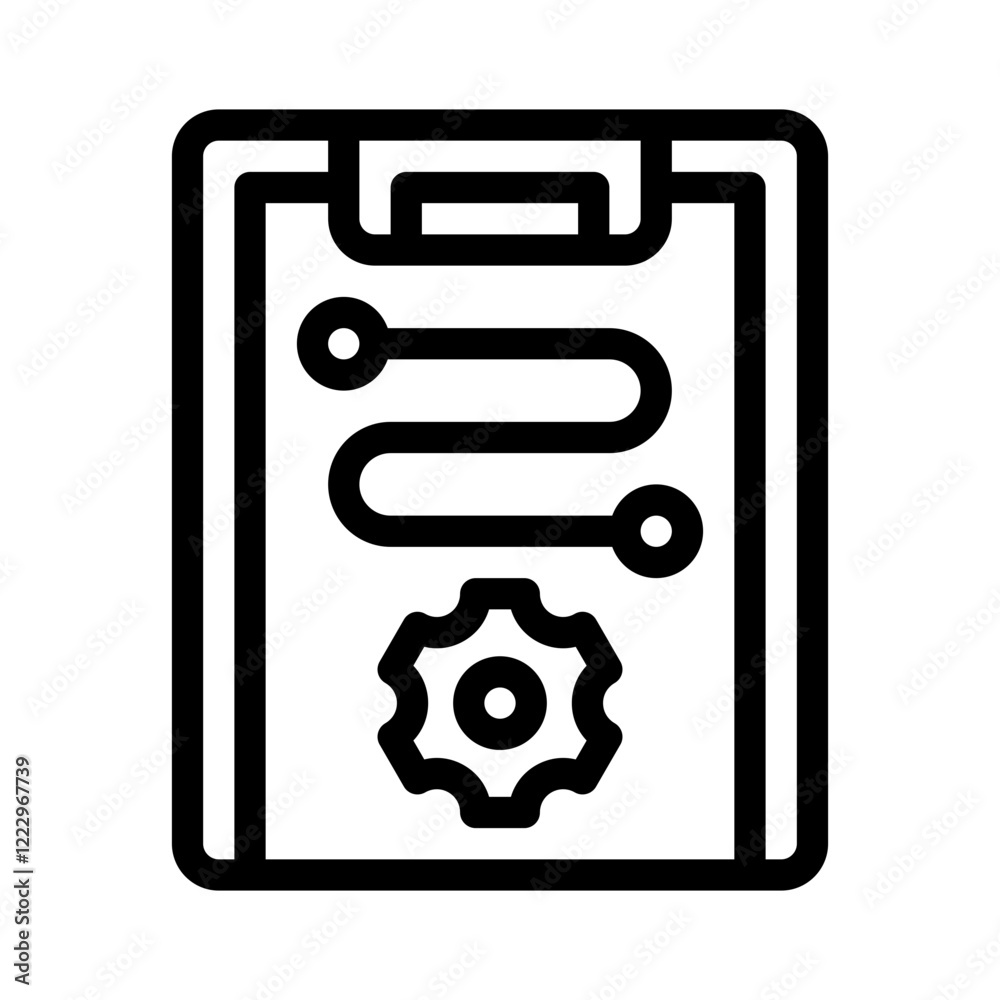 workflow optimization line icon workflow optimization line icon