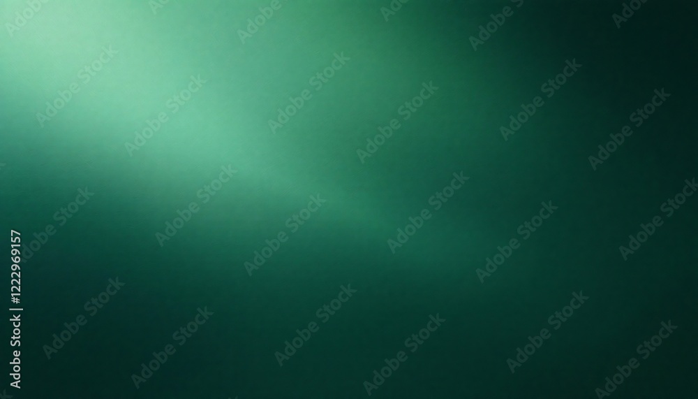 Obraz premium A smooth, deep teal gradient background features a subtle light source creating a soft, diffused highlight at an angle
