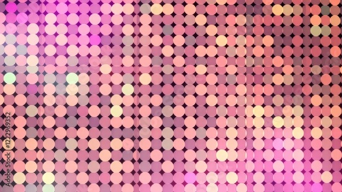 Abstract Polka Dot Animated Background - Pastel Retro Circles