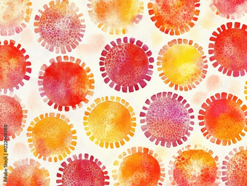 Fototapeta premium Watercolor bouquet of mixed flowers