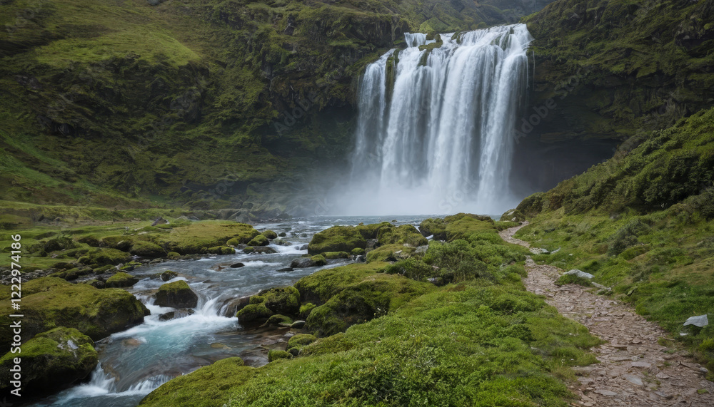 Obraz premium waterfall in the forest