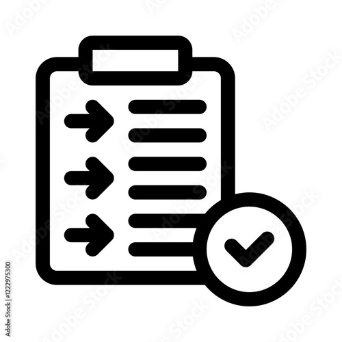 task management line icon