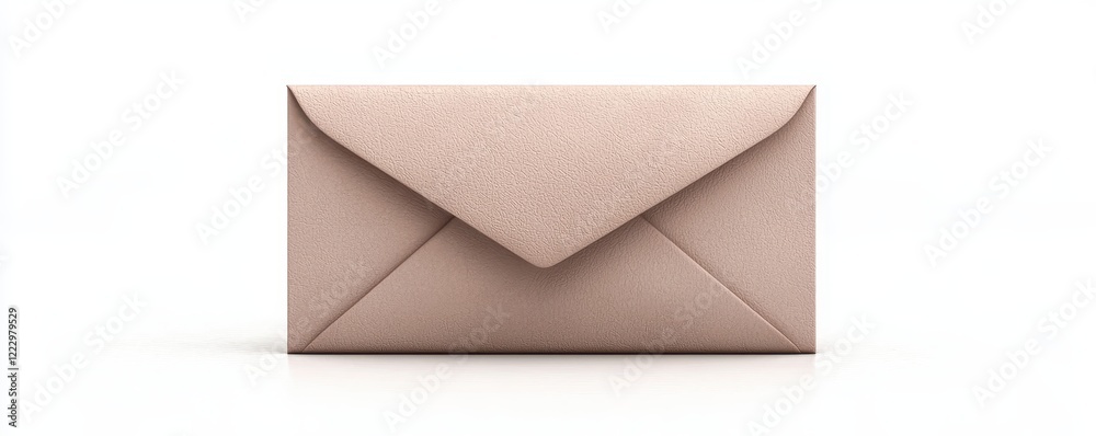 Elegant Neutral Envelope on Clean Background Elegant Neutral Envelope on Clean Background