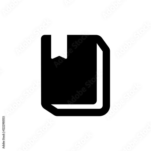 book icon simple design, book illustration