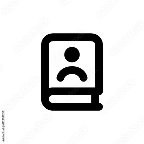 book icon simple design, book illustration