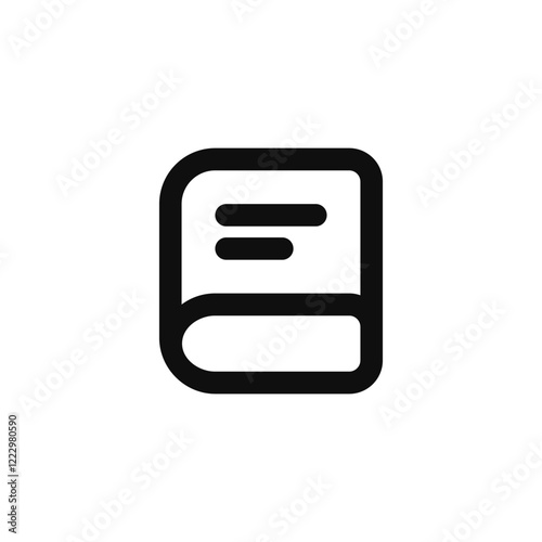 book icon simple design, book illustration