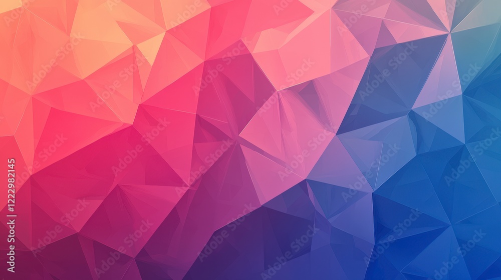 Obraz premium Abstract Colorful Polygonal Background with Gradient Texture