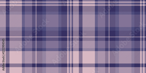 Up check vector seamless, seasonal tartan texture fabric. Idea pattern background plaid textile in indigo and light colors.