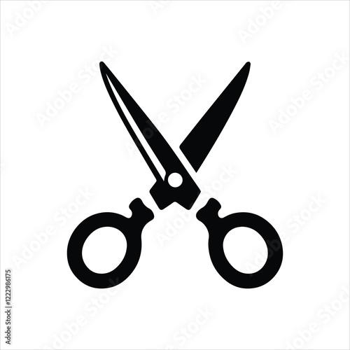 Wallpaper Mural scissors icon isolated on white Background 
 Torontodigital.ca