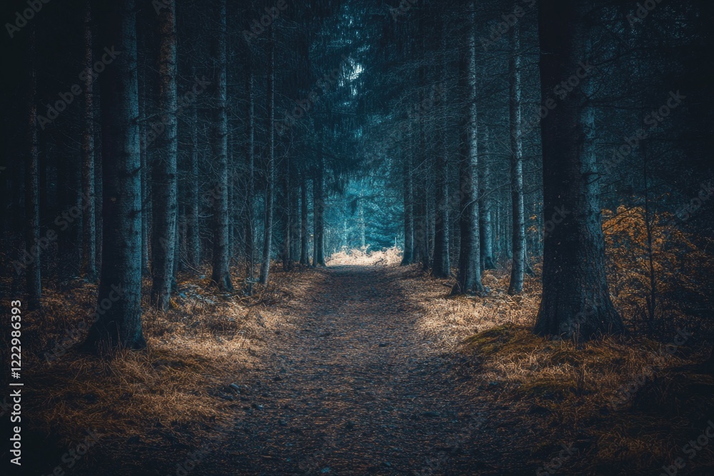 Obraz premium Pine forest path