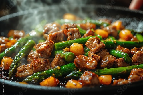 Sizzling beef and asparagus stir-fry a flavorful and healthy meal