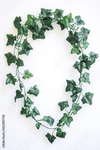 Wallpaper Mural Ivy Wreath on White Background Torontodigital.ca