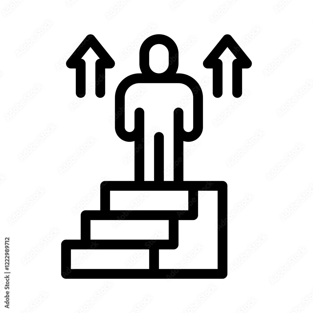 Obraz premium vision board line icon