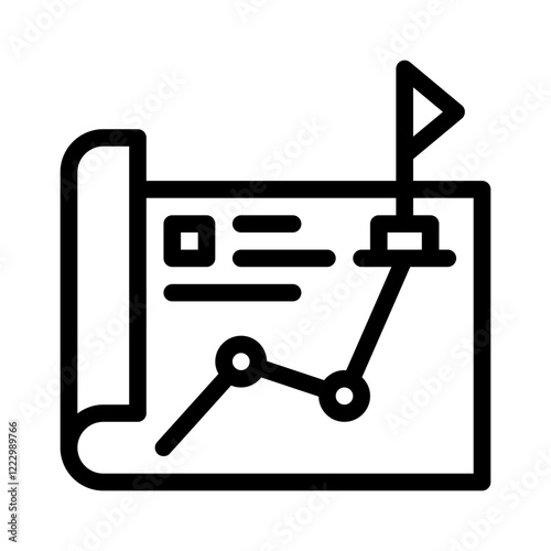 vision board line icon