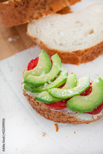 Fresh Breacfast: Avocado and Tomato Toast photo