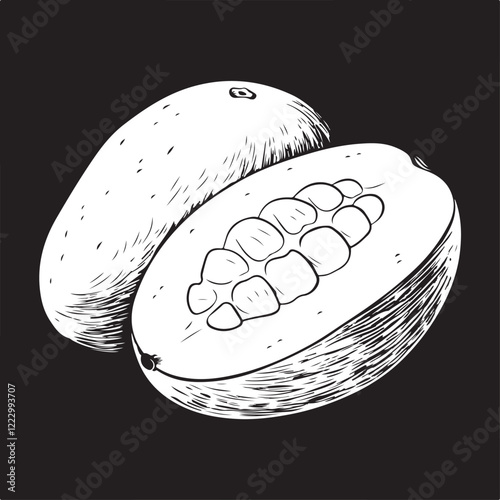 black and white mango 