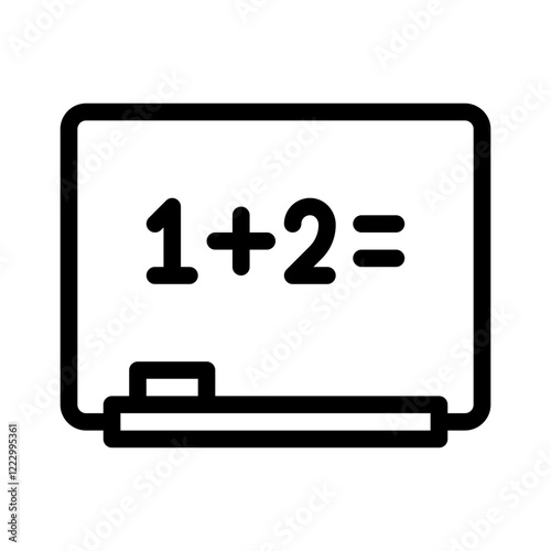 whiteboard line icon