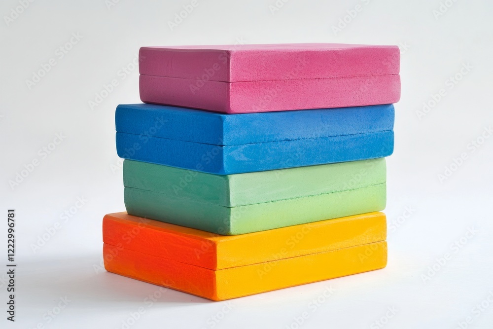 Stack of Colorful Foam Blocks: A Vibrant and Engaging Educational Toy for Kids Stack of Colorful Foam Blocks: A Vibrant and Engaging Educational Toy for Kids