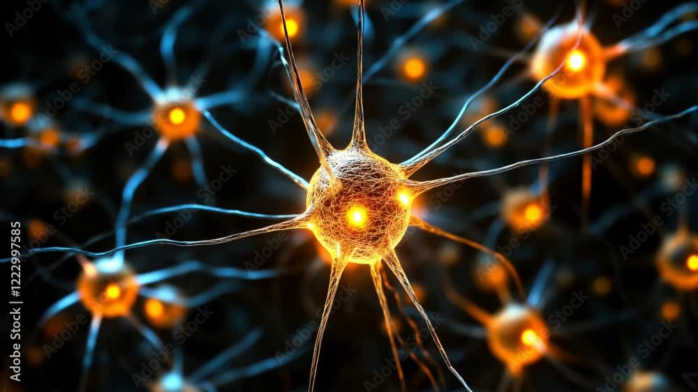 generative video of synapses in the human brain