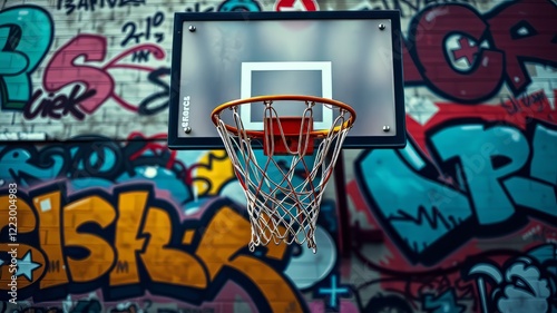 Graffiti Hoops: Urban Streetball Passion