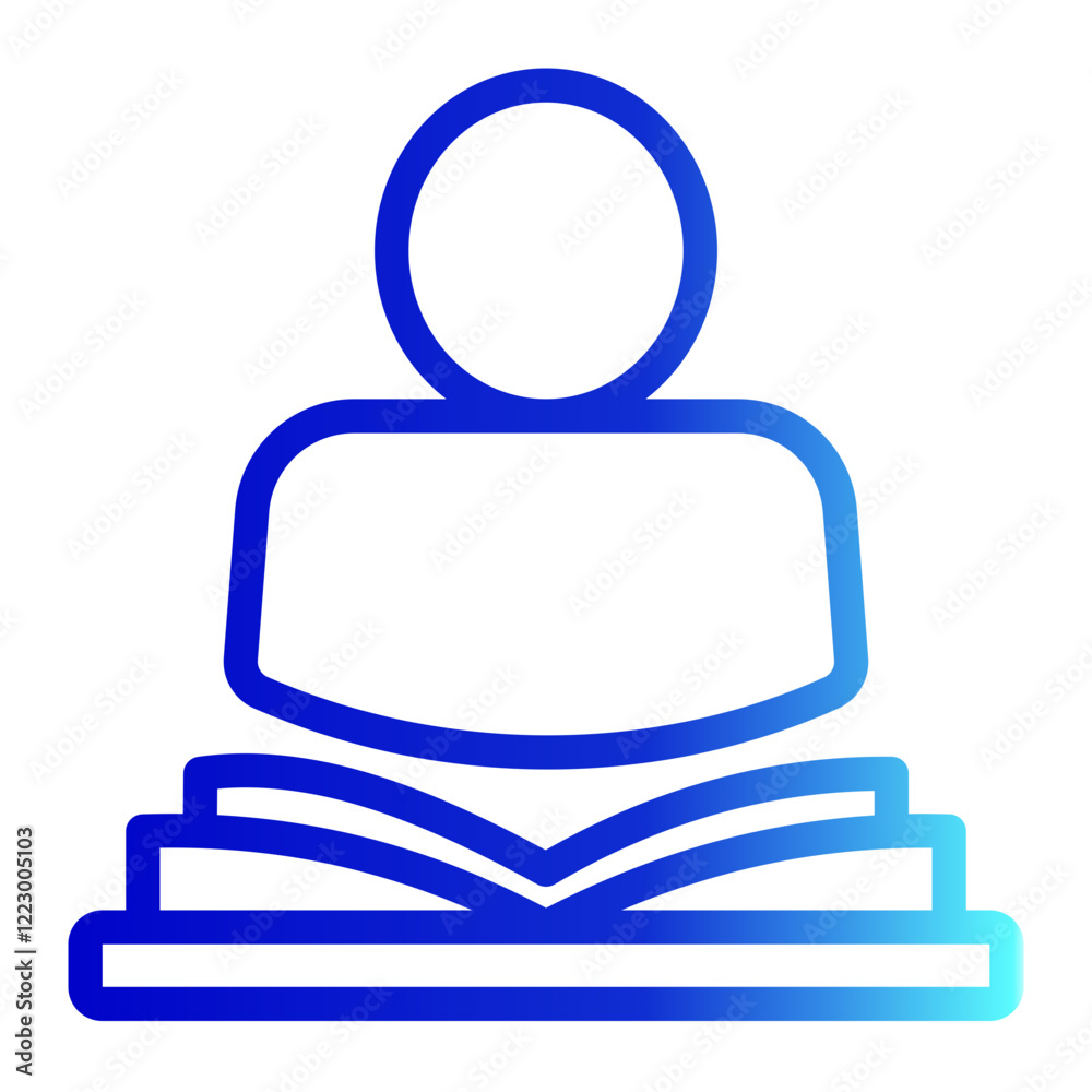 Profile Icon with Trendy Line Gradient Style Profile Icon with Trendy Line Gradient Style