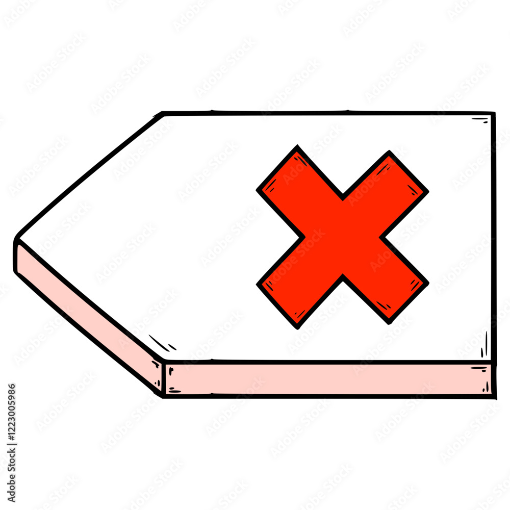 Obraz premium backspace illustration hand drawn isolated vector